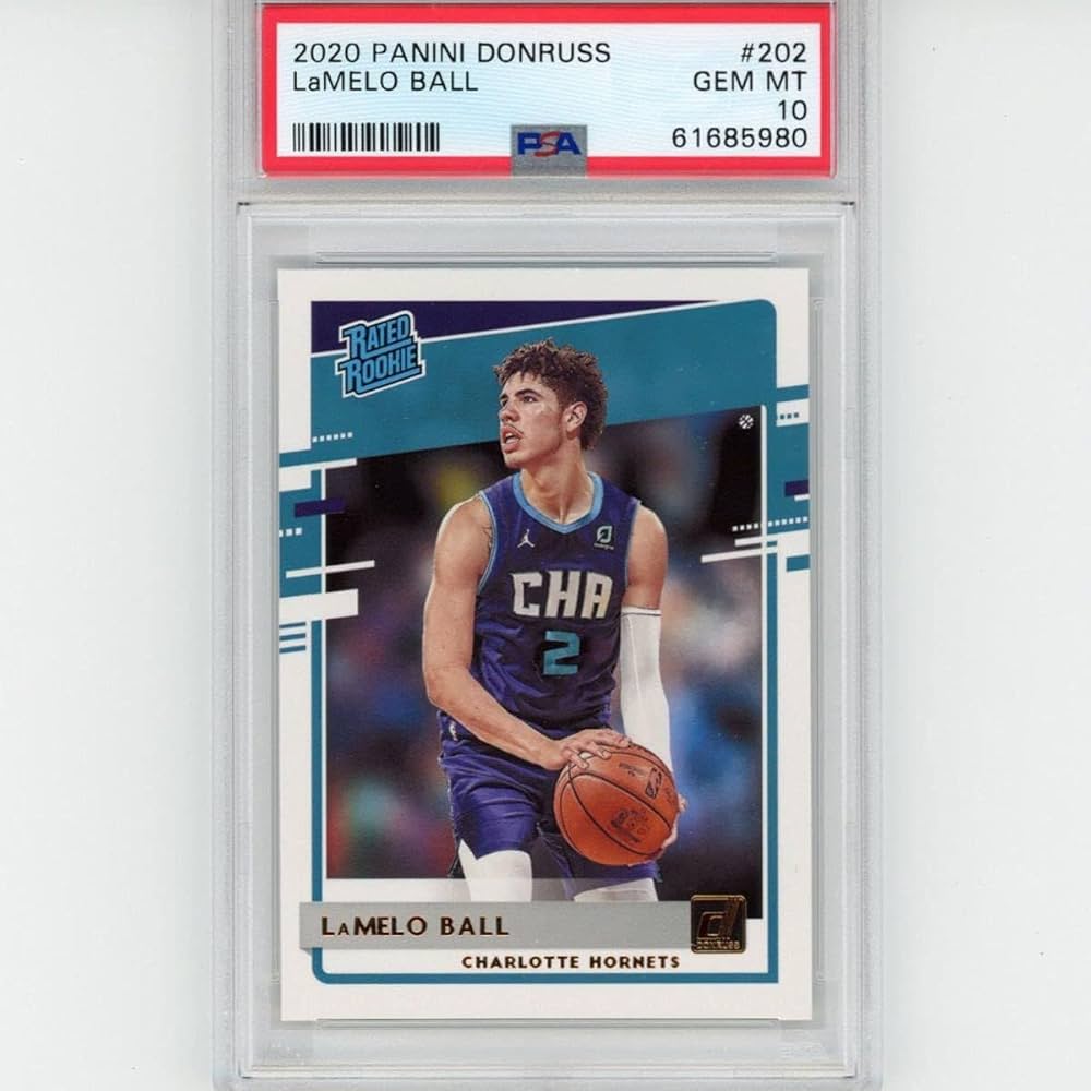 Amazon.com: Graded 2020-21 Panini Donruss LaMelo Ball #202 Rated