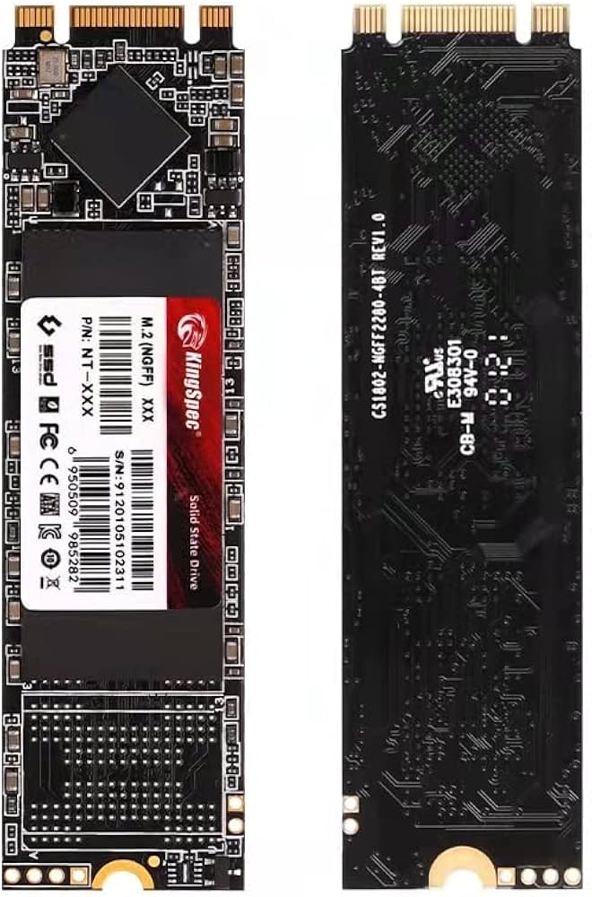 Amazon | KingSpec 256GB M.2 SSD 2280 SATA III 6 Gb/s 3D NAND NGFF