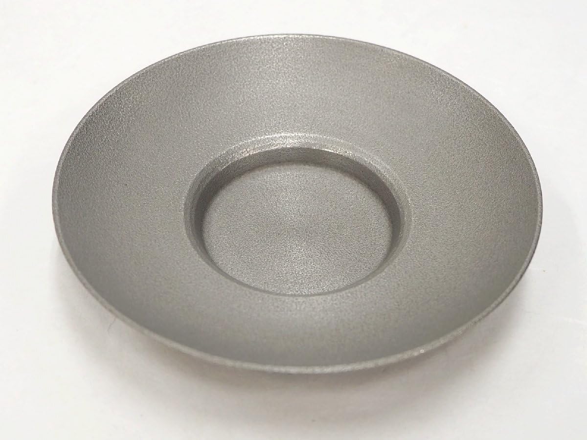 Amazon.co.jp: 精峰堂造 本錫製 茶托 無地 5客セット 径約9.8cm 共箱