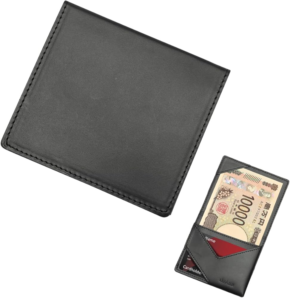 アブラサス 小さい財布 薄いマネークリップ ブッテーロレザー