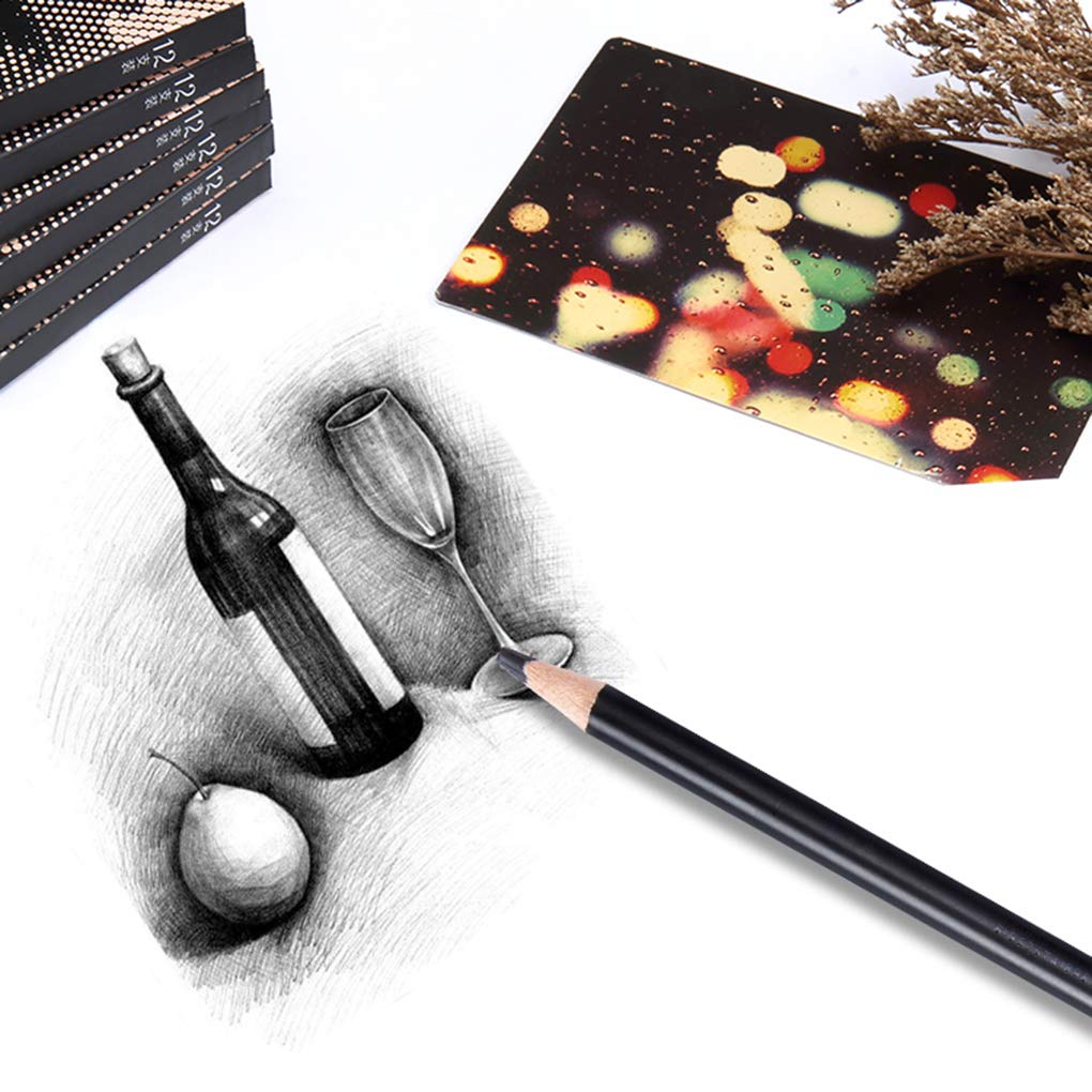 Amazon.co.jp: 画材 お絵かき スケッチ鉛筆セット 12本入り アート