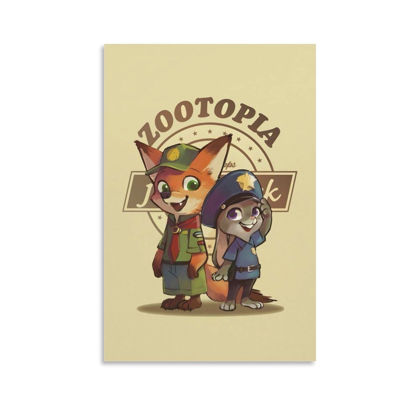Amazon.co.jp: ズートピア ジュディ ニック アートポスター 飾り絵