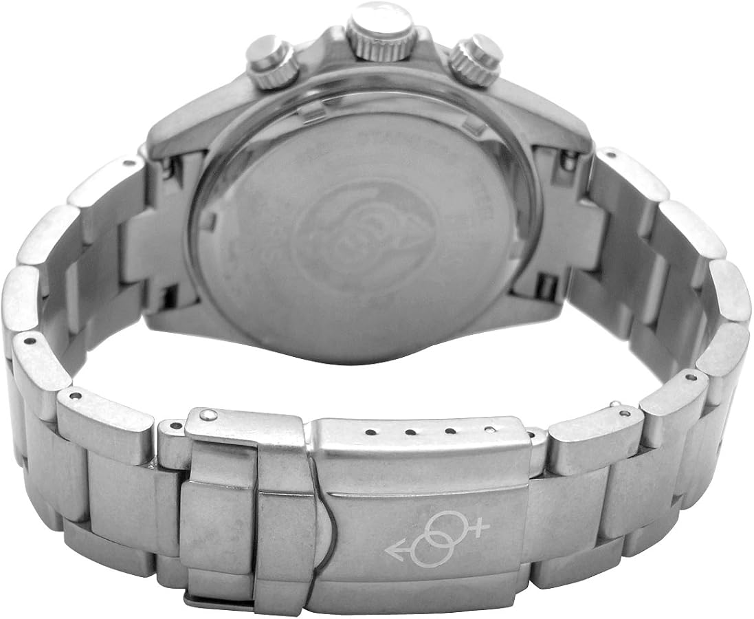 Amazon.co.jp: [ムスク]MUSK 腕時計 ダメージ加工 クロノグラフ