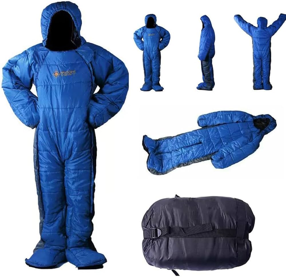 Amazon.co.jp: 着る寝袋 モモンガ 動ける 動けるあったか寝袋 人型