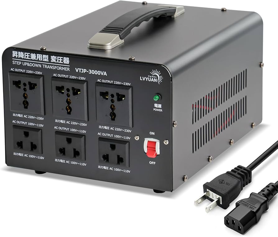 Amazon.co.jp: LVYUAN（リョクエン）3000W 海外国内両用型変圧器 100V