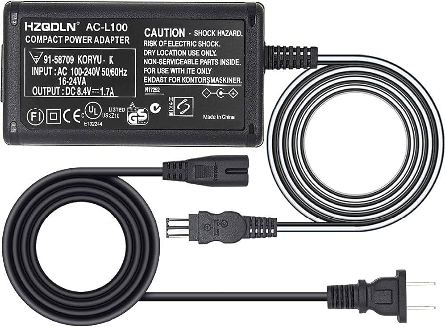 Amazon.com : AC Power Adapter Charger and US Cable Compatible with