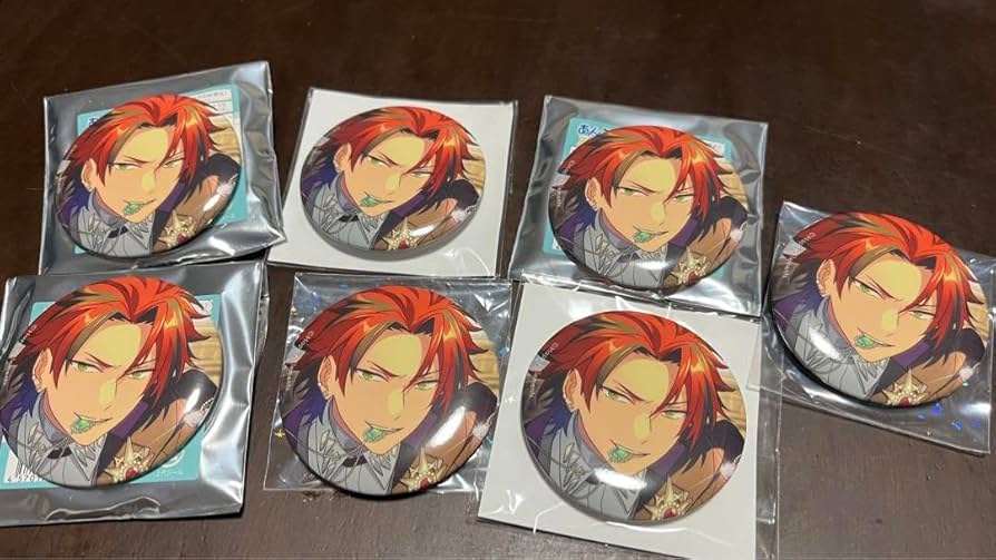 鬼龍紅郎 ハート缶バッジ ホワイトデー