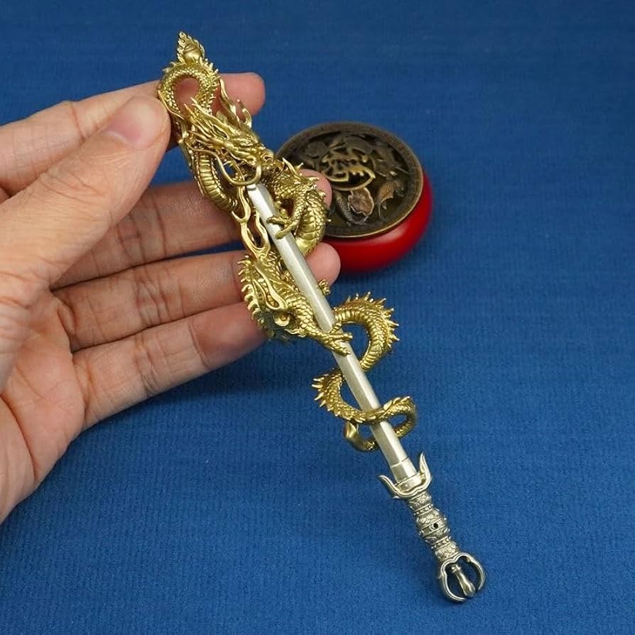 Amazon.co.jp: 龍の置物 倶利伽羅龍王 風水 龍 置物 倶利伽羅剣 龍剣