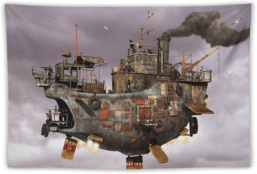 Amazon.co.jp: タペストリー 天空の城ラピュタ アートパ アニメ 萌え