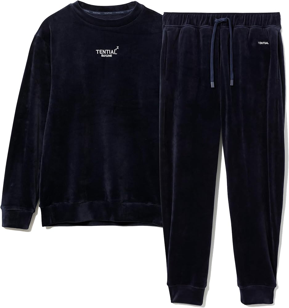 Amazon | [TENTIAL] BAKUNE ベロア リカバリーウェア 上下セット 一般