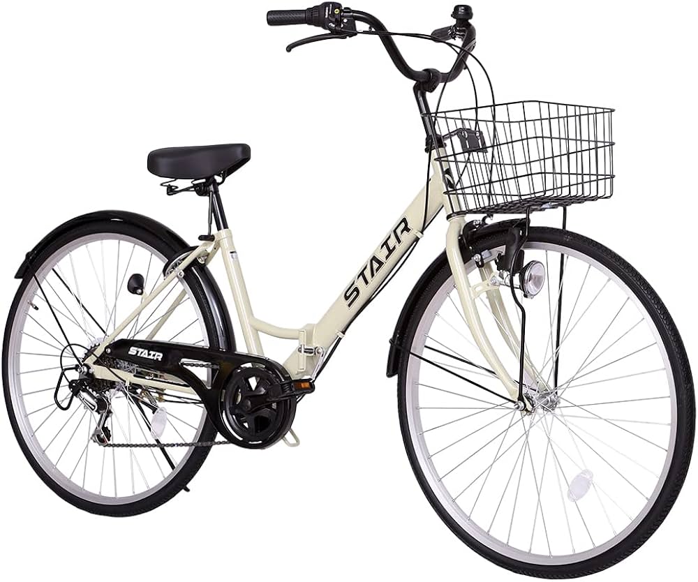 Amazon | 折りたたみシティサイクル 折りたたみ自転車 シマノ製6段変速