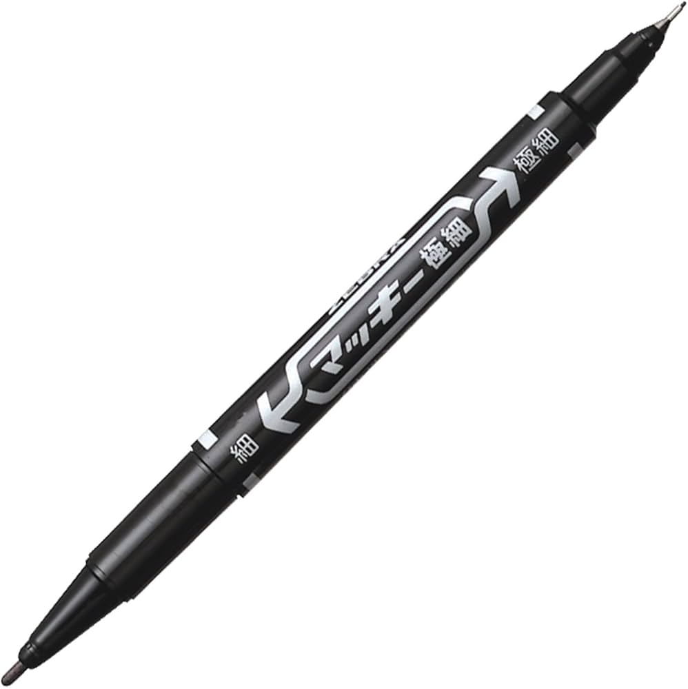 Amazon.co.jp: Zebra Permanent Pen, McKey, Extra Fine, Black, 10