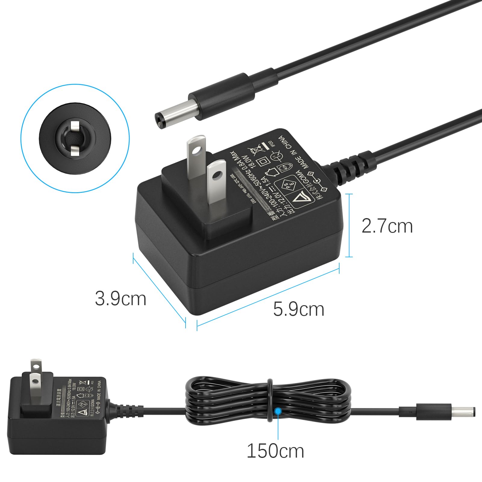 Amazon.co.jp: SoulBay マキタ 充電式ファン用 ACアダプタ Makita