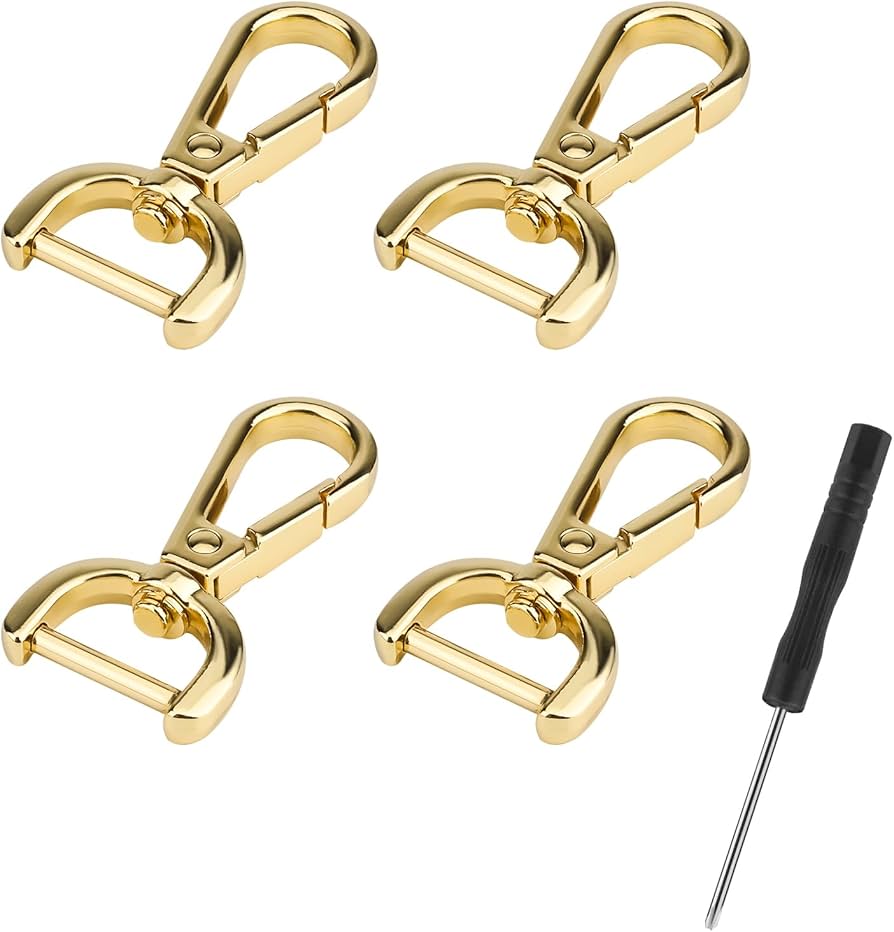 Amazon.com: 4pcs Snap Hook Swivel Clasp, 0.8in D-Rings Swivel Snap