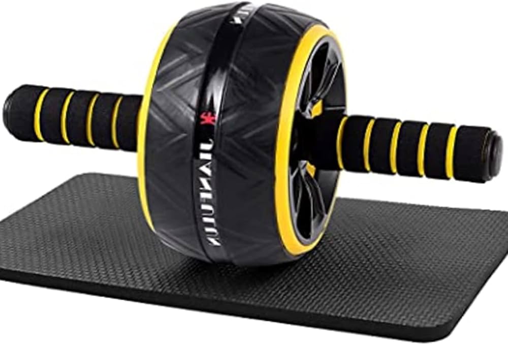 Amazon.co.jp: 腹筋ローラー 膝マット付き アブホイール 筋トレ Ankola