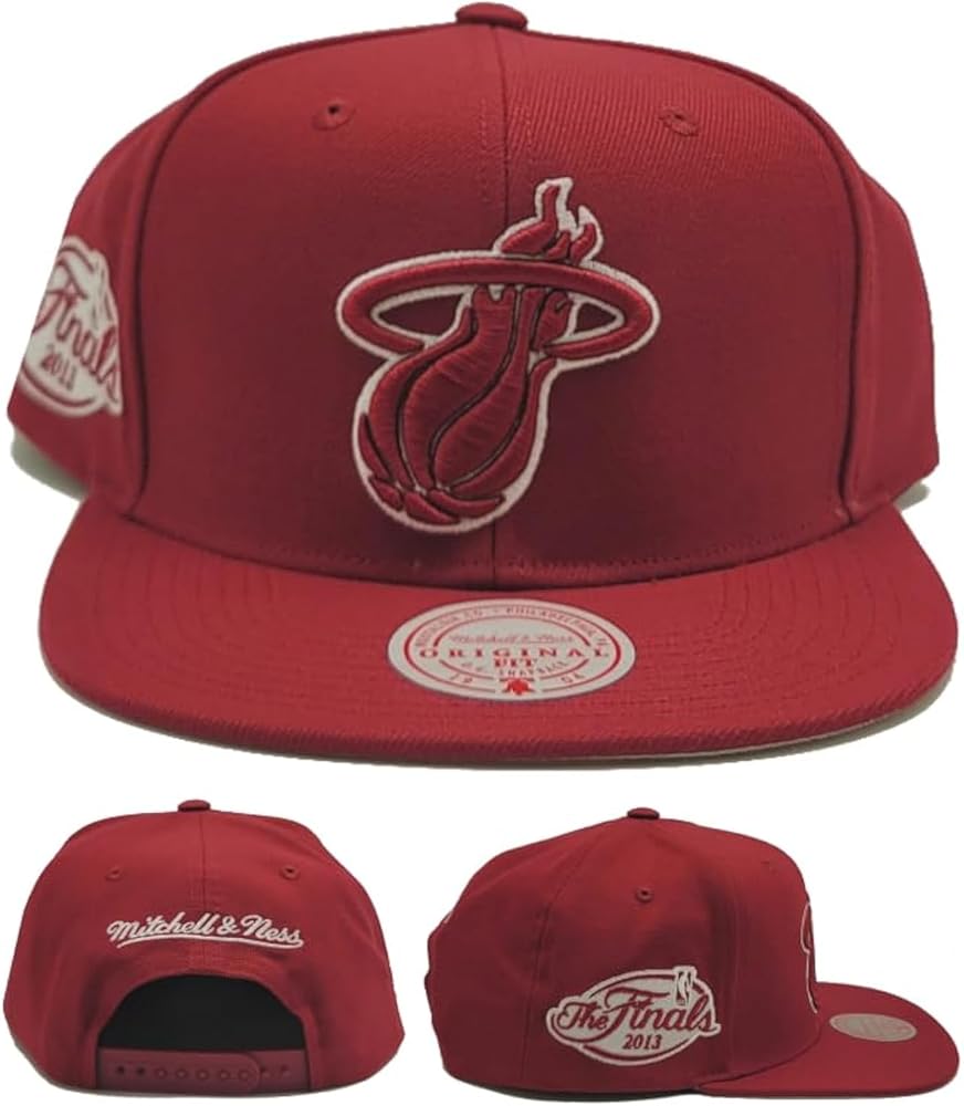 Amazon.com: Mitchell & Ness Miami Heat New Back to Basics NBA