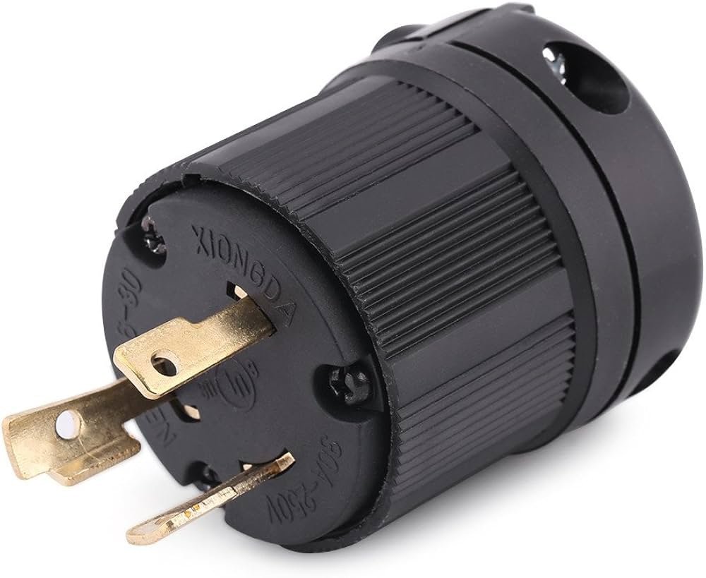 Amazon | AMONIDA ジェネレーターUS 3穴アンチドロッププラグ 発電機
