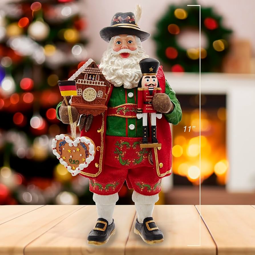 Amazon.com: Kurt S. Adler 11-Inch Fabriché Musical German Santa