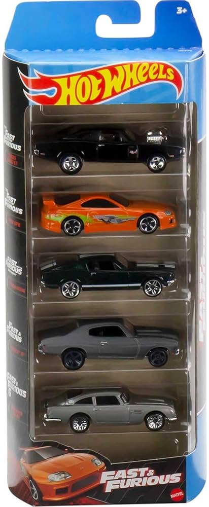 Hot Wheels FAST AND FURIOUS Box 5 Modellini Auto Dodge Charger