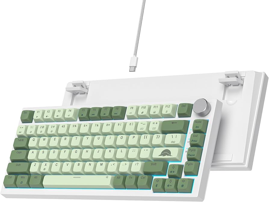 Amazon.com: Ussixchare 75% Mechanical Gaming Keyboard 82 Keys