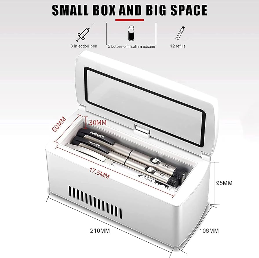 Amazon.co.jp: バッテリー付きミニ冷蔵庫薬用冷蔵庫とインスリン