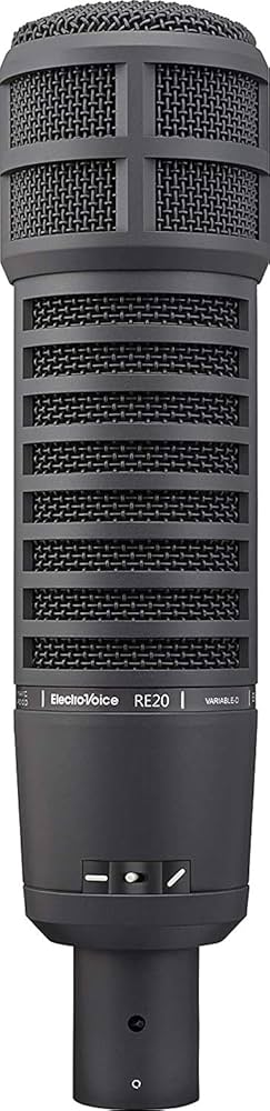 Amazon.com: Electro-Voice RE20-BLACK Dynamic Broadcast Announcer