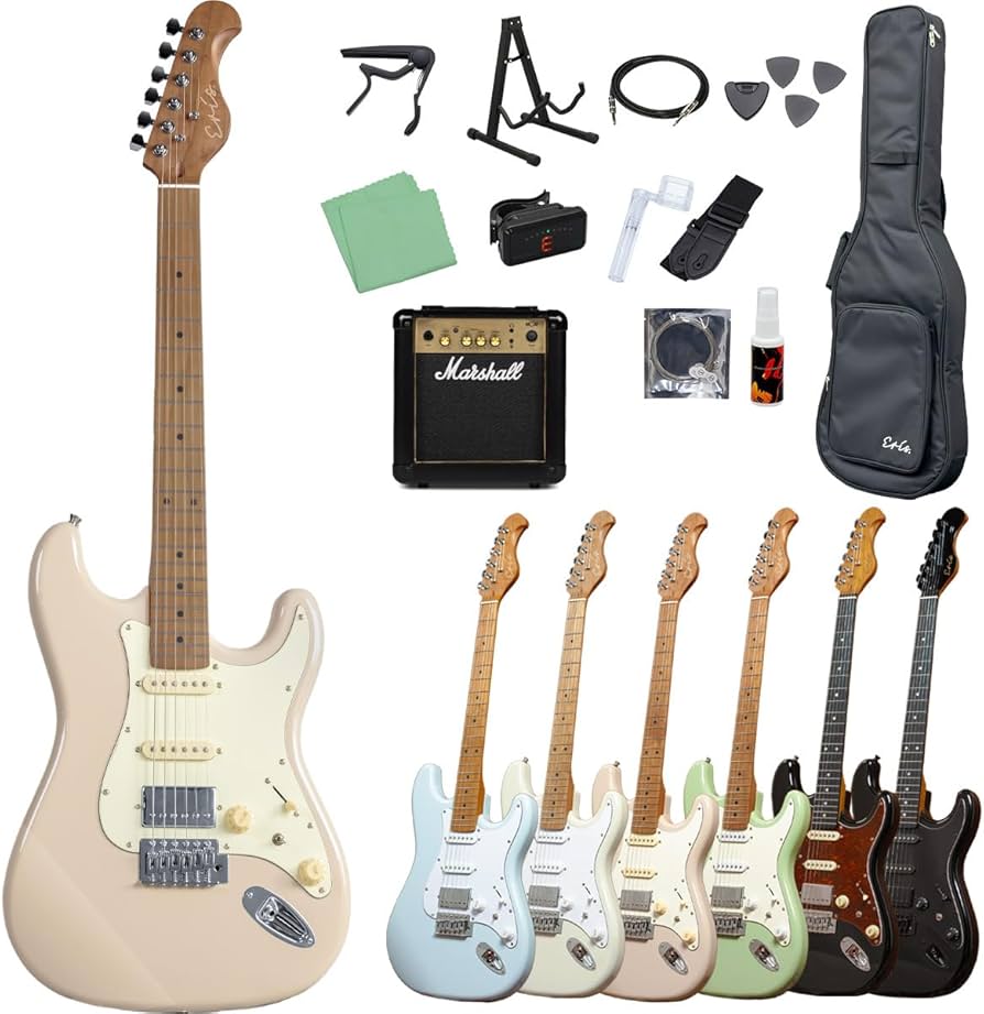 Amazon | Eris. Nestia エレキギター初心者セット SSH コイルタップ