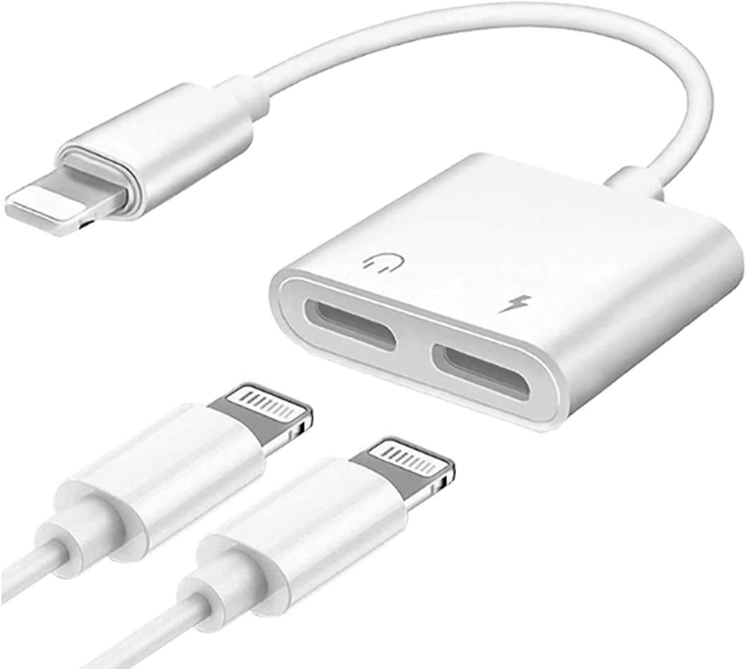 Amazon.co.jp: 【2022 MFi正規認証品】iPhone イヤホン 充電 2in1 変換