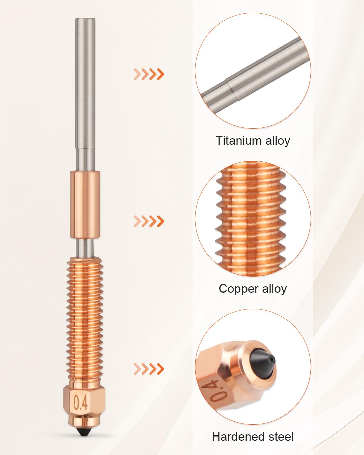 Amazon | K1C ノズル 0.4mm 2PCS Creality K1C/K1 Max 3Dプリンターに