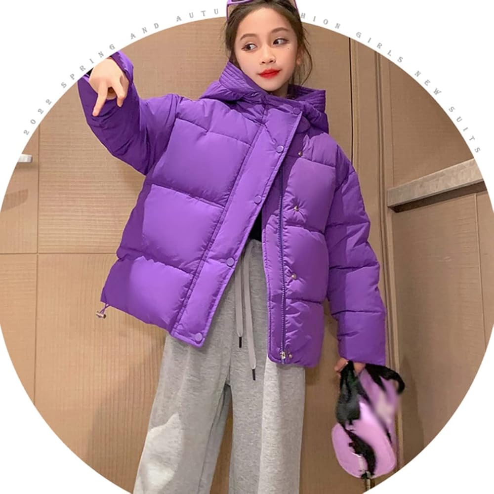 Amazon.co.jp: QPQPQ 子供服 ダウンジャケット キッズ パープル ダウン