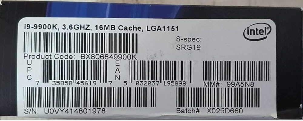 Amazon | INTEL インテル CPU Corei9-9900K INTEL300シリーズChipset