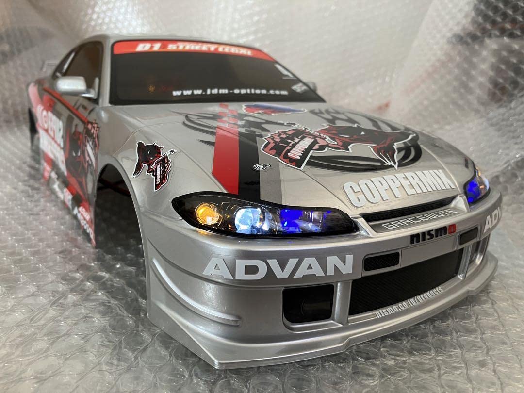 Amazon.co.jp: タミヤ 1/10 RC ニスモ COPPERMIX シルビア 電飾 ボディ