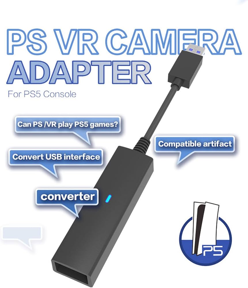 Amazon | Vbestlife PS5用VR変換ケーブルPS4ホストカメラアダプターUSB