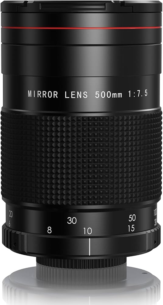 Amazon.co.jp: Lightdow EFミラーレンズ 500mm F7.5 対応Canon 望遠レ