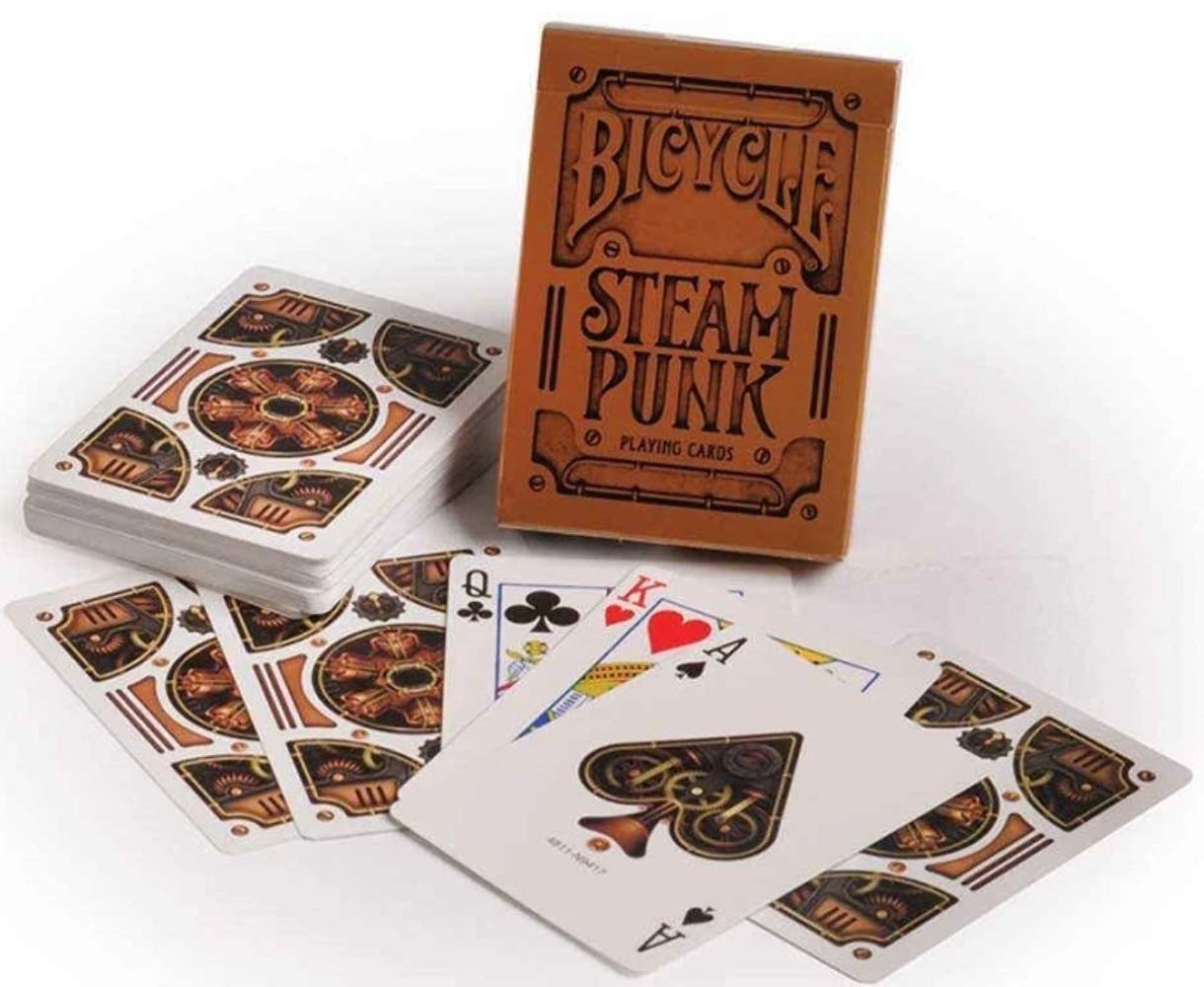 Amazon.com: Bicycle Playing Cards Steampunk - Gold : Toys & Games