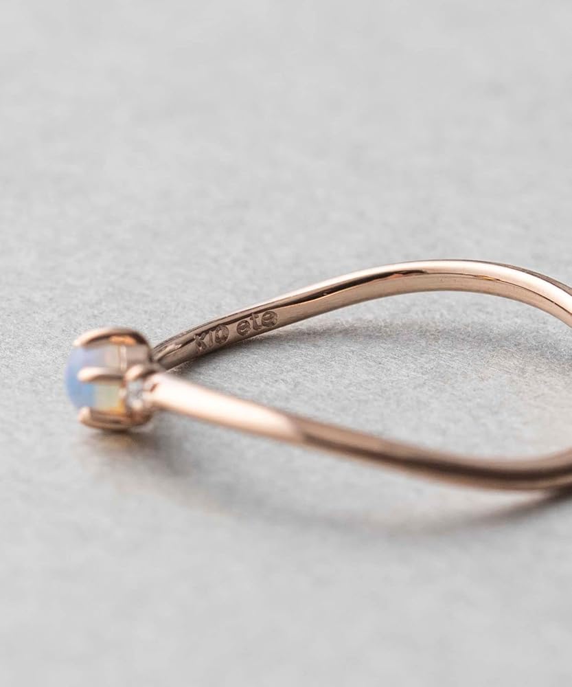 Amazon | (エテ) ete K10PG オパール ピンキーリング 720948 5号