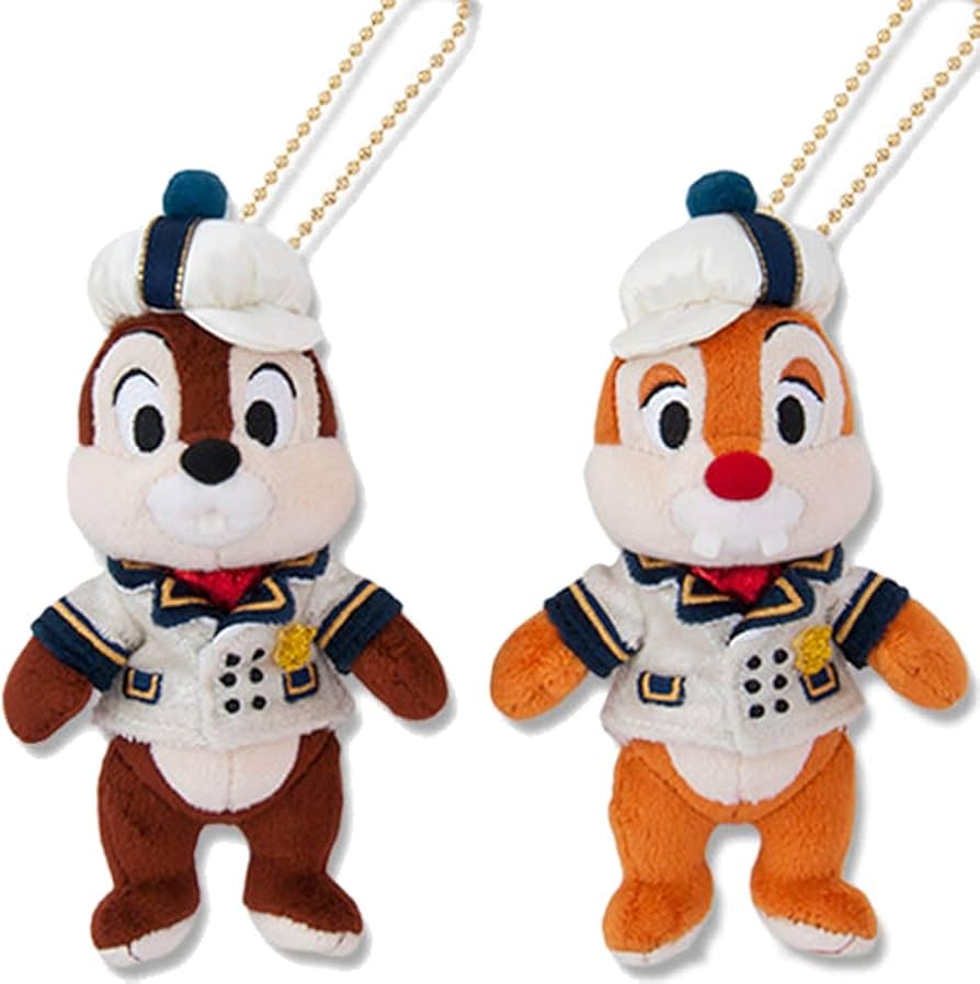 Amazon | チップ＆デール ぬいぐるみバッジセット イッツクリスマス