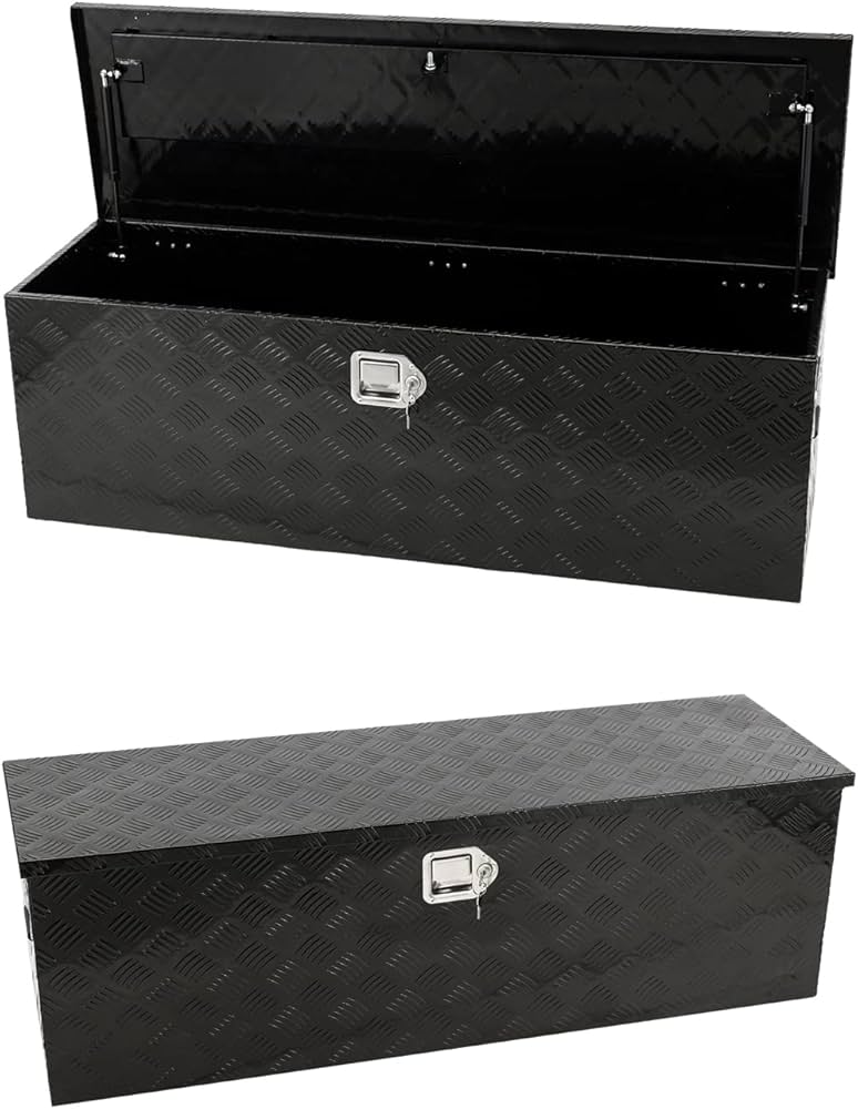 Amazon.co.jp: Zabuuun!【正規品】アルミ 工具箱 ブラック 大型160L