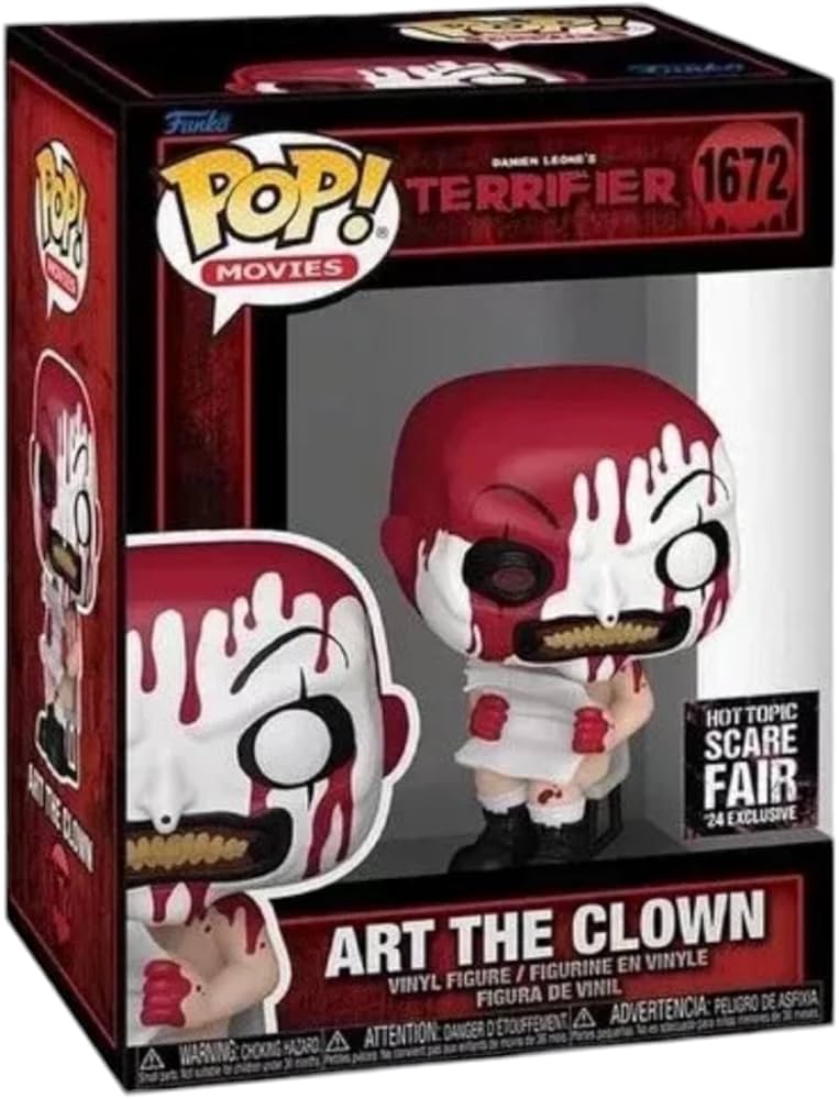 Amazon.com: Funko Pop! Movies Terrifier Art The Clown Bloody