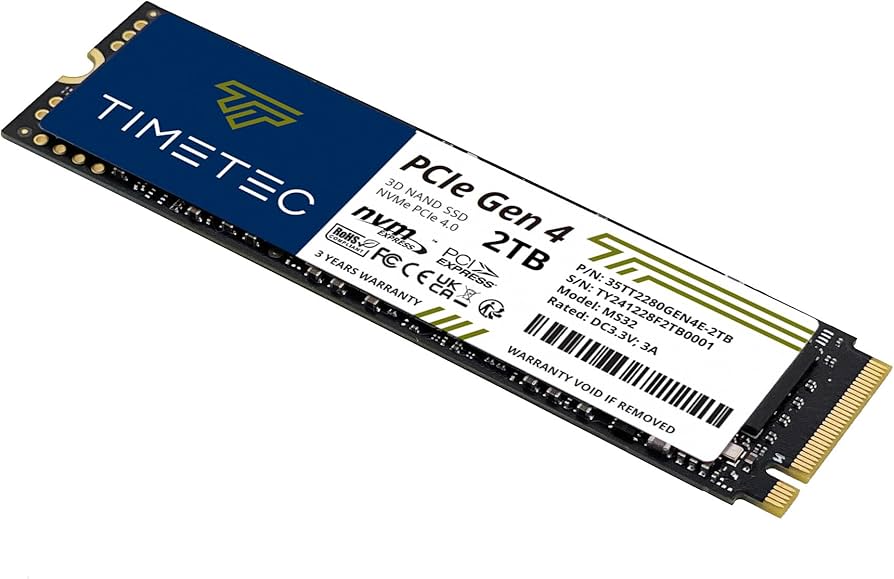 Amazon.com: Timetec 2TB PCIe 4.0 SSD NVMe PCIe Gen4x4 M.2 2280 3D