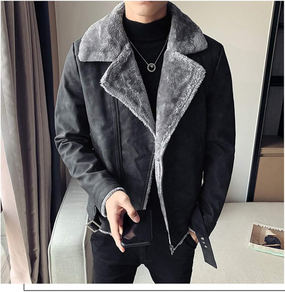 Amazon | [YYQ-SHOP] レザージャケット メンズ 厚手 スリム ライダース