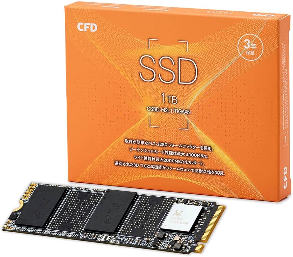 Amazon | シー・エフ・デー販売 CFD RGAX シリーズ M.2 NVMe (1TB) 3D