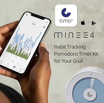 Amazon｜minee 4 [正規品]集中習慣追跡、視覚化タイマー、ポモドーロ