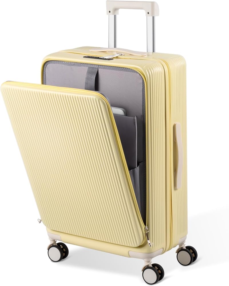 Amazon | [ggkk] 前開き スーツケース USBポート付き キャリー