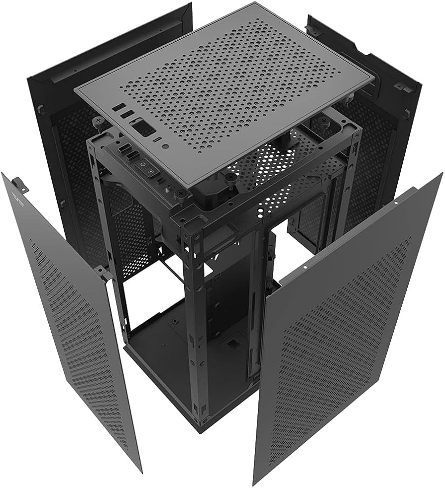 Amazon.co.jp: darkFlash DLH21 PCケース ミニタワー型 ITXケース 高