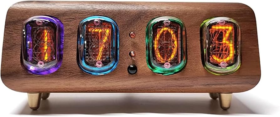 Amazon.co.jp: ニキシー管時計 旧ソ連 IN12 グロー管時計 複数制御時計