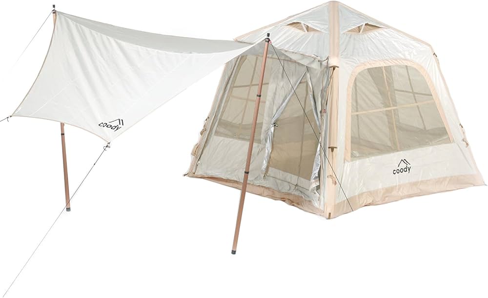 Amazon.co.jp: coody エアテント5.8 (ベージュ) : スポーツ＆アウトドア