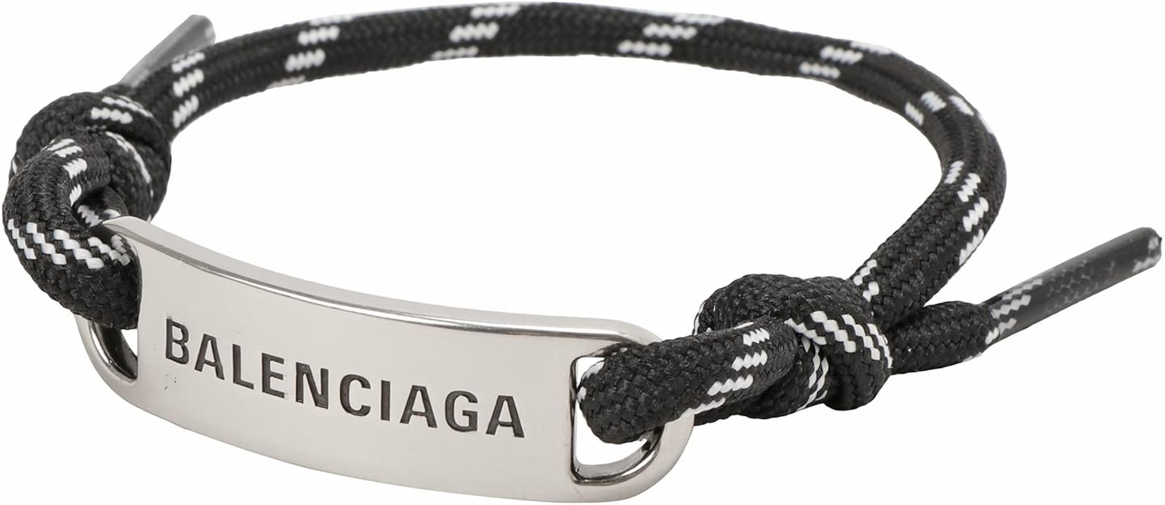 Amazon | バレンシアガ ロゴ プレート シューレース ブレスレット