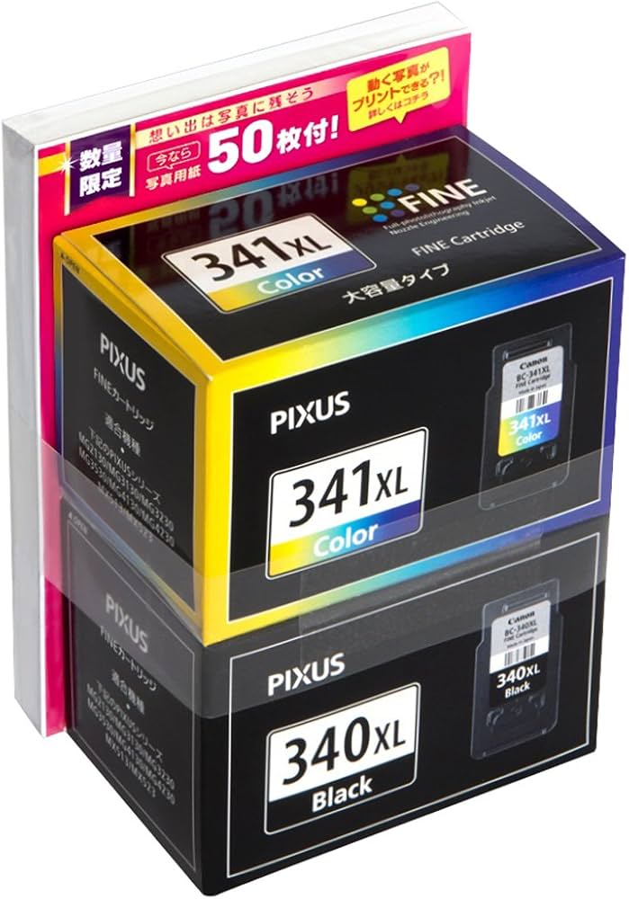 Amazon.co.jp: Canon キヤノン 純正 インクカートリッジ BC-341XL 3色