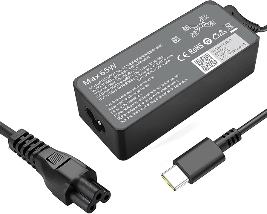 Amazon.com: 65W 45W USB C Laptop Charger for Lenovo Thinkpad L480